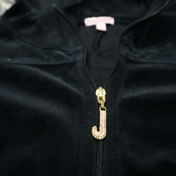 Juicy Couture Velour Black Tracksuit Gold Hardware - Picture 3 of 15